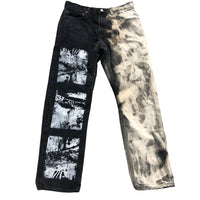 ABSTRACT PALM DENIM