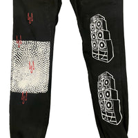 RED LIQUID JOGGERS
