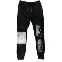 RED LIQUID JOGGERS