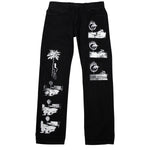 SCATTERED PRINT PANTS