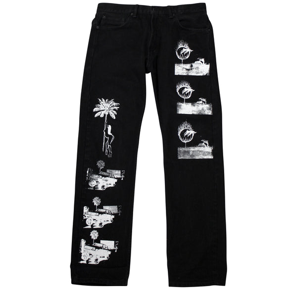 SCATTERED PRINT PANTS