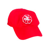 RED EMBROIDERED HAT