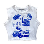 NOCHE AZUL : CROP TOP