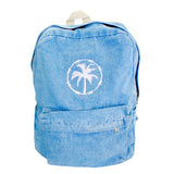 EMBROIDERED DENIM BACKPACK